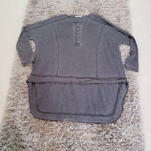 Spenglish Long Sleeve High-Low Oversized Tunic S